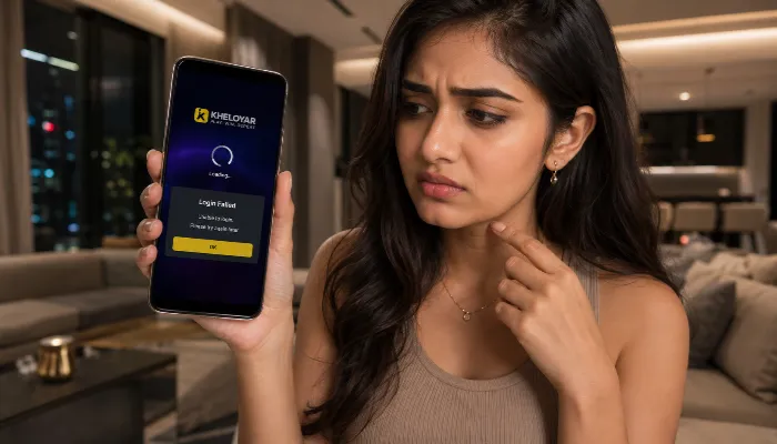 Kheloyar login and loading issue on Android smartphone