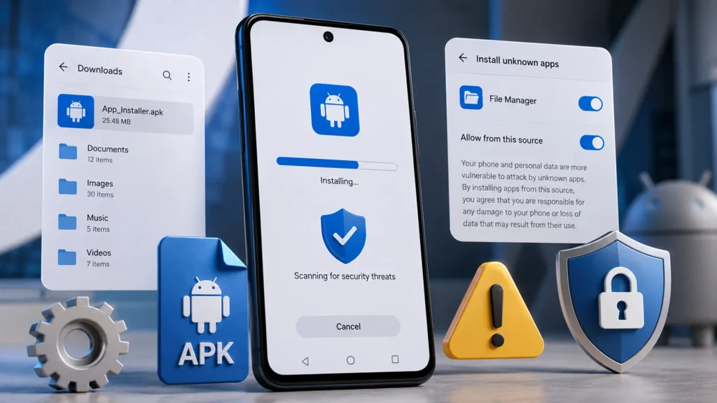 Kheloyar 365 APK installation process on Android
