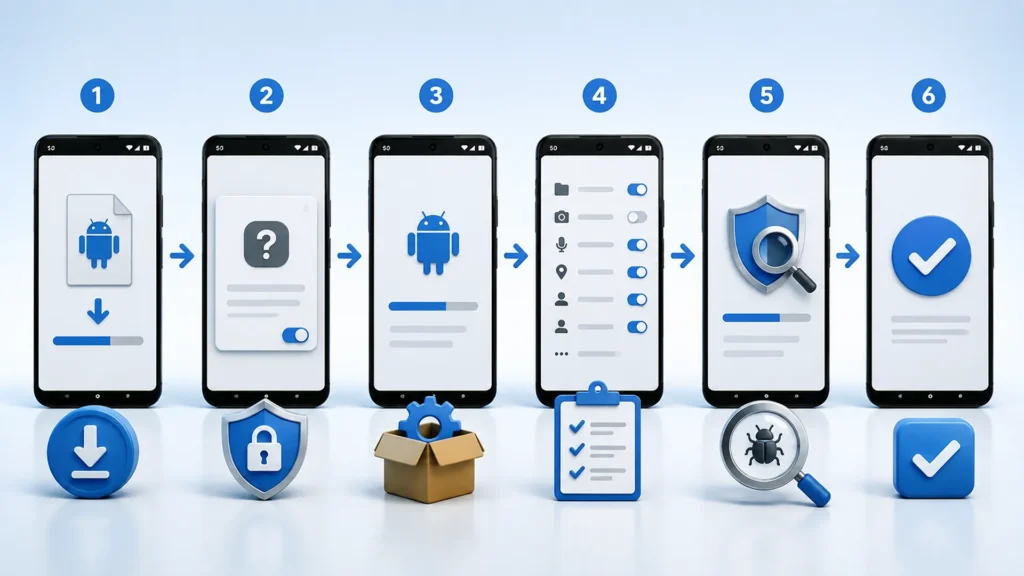 Kheloyar APK Installation Guide Kheloyar APK installation steps on an Android phone